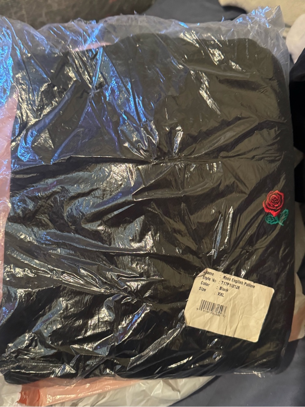 The Hundreds Black with Red Rose Embroidery